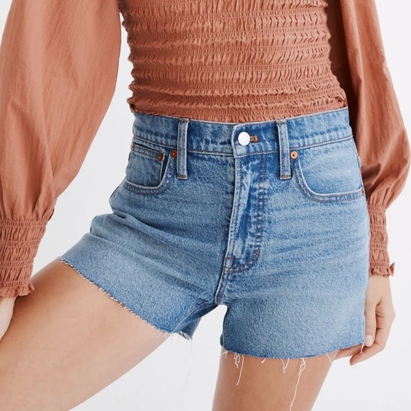 Madewell The Perfect Jean Short in Burnett Wash TENCEL Lyocell cotton size 27 - Picture 1 of 11